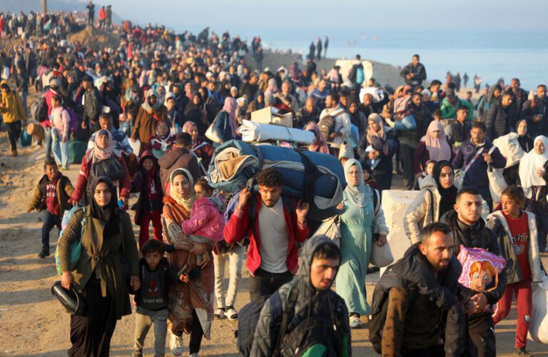 سازمان ملل: بیش از ۵۴۵ هزار فلسطینی طی یک هفته به شمال غزه بازگشتند