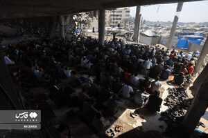 گزارش تصویری نخستین نماز جمعه غزه پس از توقف جنگ
