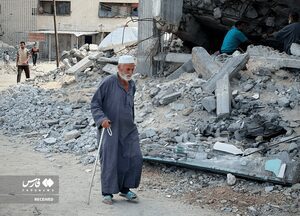 گزارش تصویری نخستین نماز جمعه غزه پس از توقف جنگ