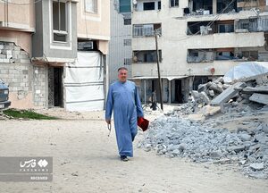 گزارش تصویری نخستین نماز جمعه غزه پس از توقف جنگ