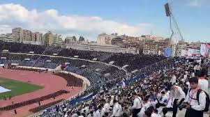 بیش از 60 هزار نفر در همایش بزرگ »اجیال السید« در ورزشگاه بیروت گردهم آمدند + تصاویر